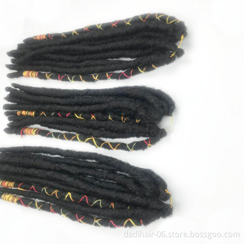 Hot Sale Crochet Braid Hair Small  Slim Twist Hair Bae LUNA Locs with colorful string